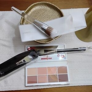 Estee Lauder, Clinique, Mac Makeup Brush And Blush Set with Warm Tones